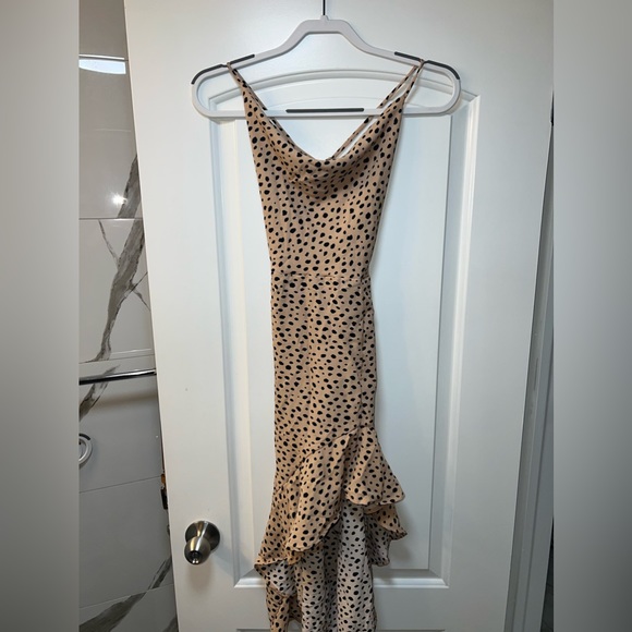 Leopard spaghetti strap dress - Picture 1 of 2